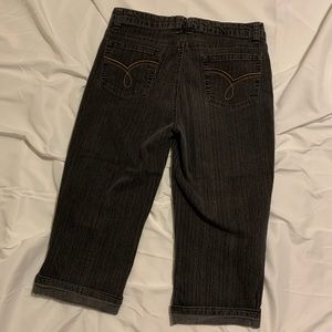 French Cuff Cuffed Crop Jeans